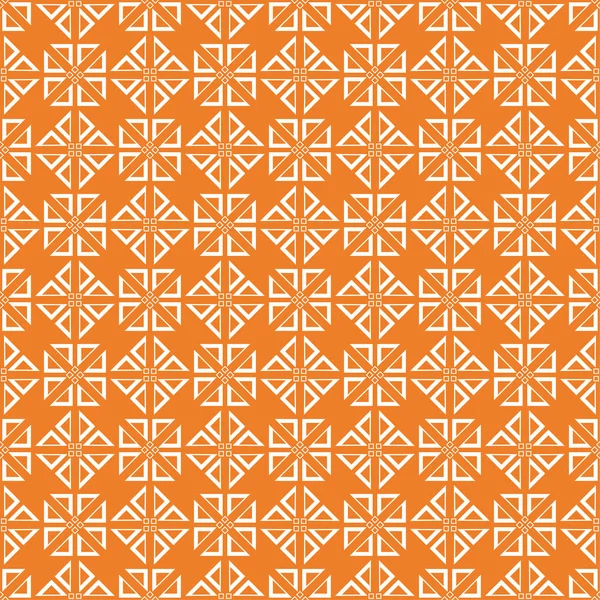 Orange Geometric Ornament Seamless Pattern Web Textile Wallpapers — Stock Vector