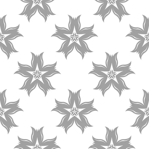 Beyaz arka plan üzerine açık gri çiçek öğe. Tekstil ve duvar kağıtları için seamless modeli