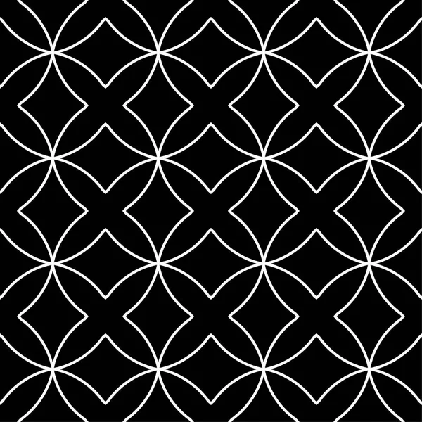 Siyah ve beyaz geometrik yazdır. Web, Tekstil ve duvar kağıtları için seamless modeli