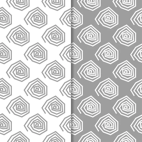 Web, Tekstil ve duvar kağıtları için dikişsiz desen gri ve beyaz geometrik dizi