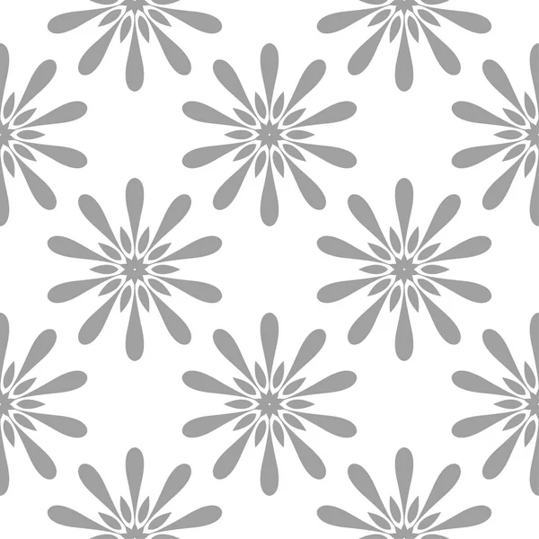 Beyaz arka plan üzerine açık gri çiçek tasarım. Tekstil ve duvar kağıtları için seamless modeli