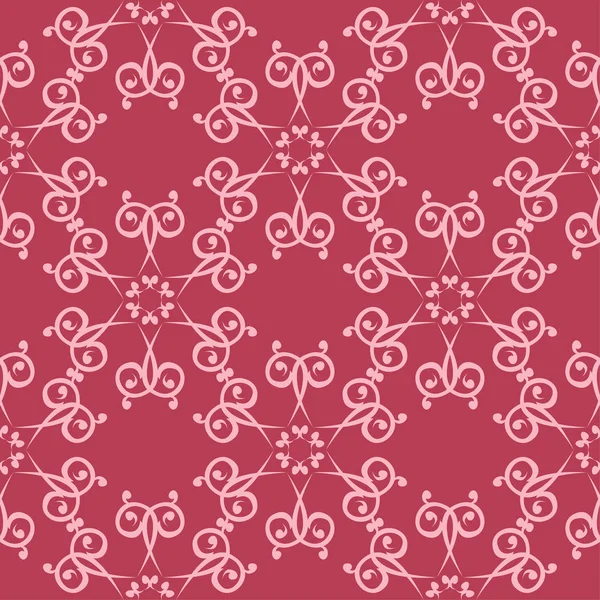 Kırmızı çiçek süsleme. Tekstil ve duvar kağıtları için seamless modeli