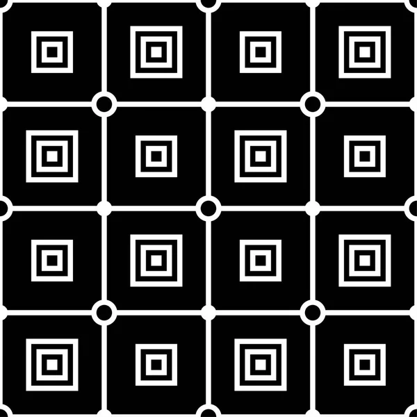 几何黑白抽象无缝图案 纺织品背景 — 图库矢量图片