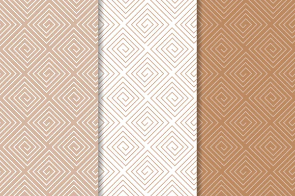Kahverengi ve beyaz geometrik Dikişsiz desen web, Tekstil ve duvar kağıtları için