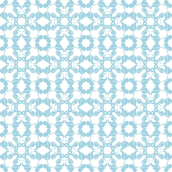 Hafif mavi ve beyaz çiçek süsleme. Tekstil ve duvar kağıtları için seamless modeli