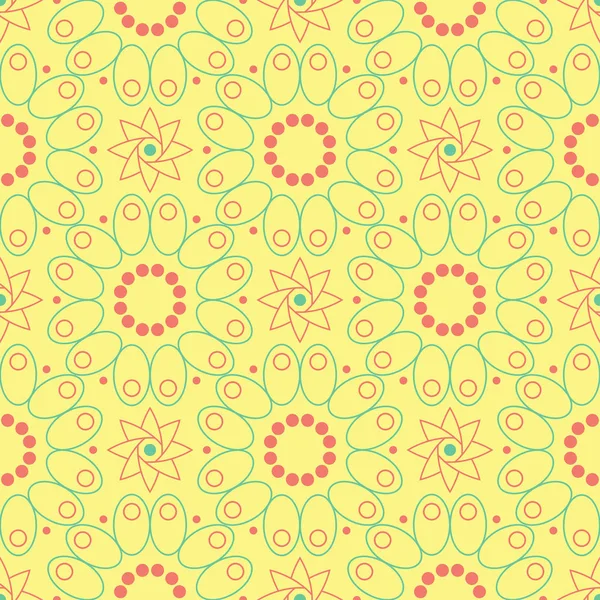 Çiçek seamless modeli. Arka plan duvar kağıtları, Tekstil ve kumaş için pembe ve yeşil çiçek öğeleri ile parlak renkli