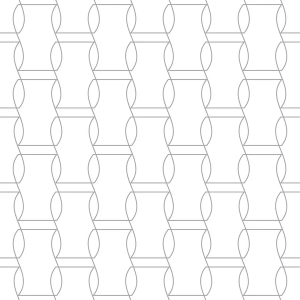 Серый Геометрический Отпечаток Белом Фоне Бесшовный Узор Веб Текстиля Обоев — стоковый вектор