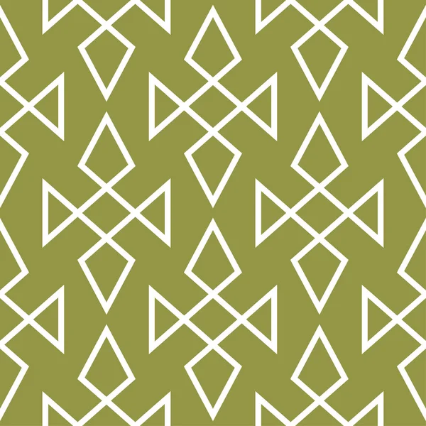 Zeytin yeşili ve beyaz geometrik süsleme. Web, Tekstil ve duvar kağıtları için seamless modeli