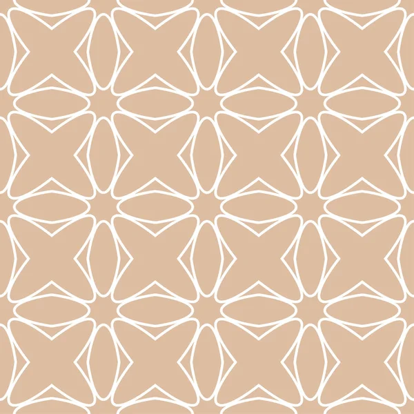 Bej ve beyaz geometrik süsleme. Web, Tekstil ve duvar kağıtları için seamless modeli