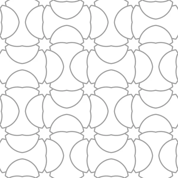 Világos Szürke Geometriai Dísze Varrat Nélküli Mintát Web Textil Háttérképek — Stock Vector