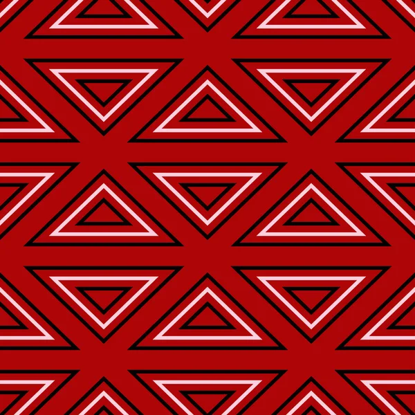 Геометрический Бесшовный Рисунок Черно Красный Белый Фон Обоев Текстиля Тканей — стоковый вектор