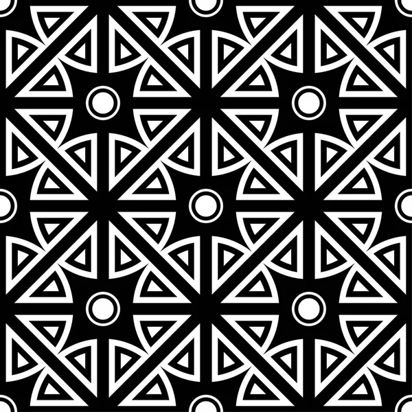 Siyah ve beyaz geometrik seamless modeli web, Tekstil ve duvar kağıtları için