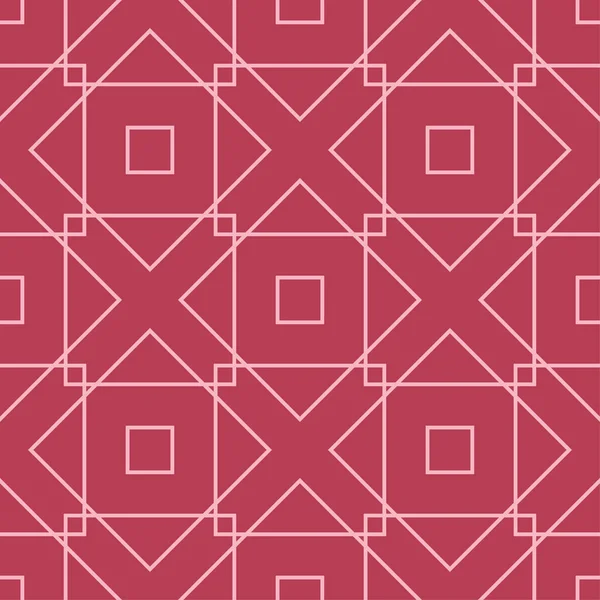 Adorno Geométrico Rojo Patrón Sin Costuras Para Tela Textil Fondos — Archivo Imágenes Vectoriales