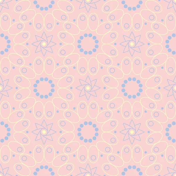 Çiçek sorunsuz arka plan. Duvar kağıtları, Tekstil ve kumaş için pembe, mavi ve sarı çiçek deseni