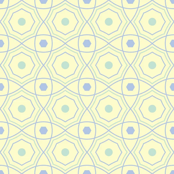 Bej mavi ve yeşil geometrik seamless modeli. Duvar kağıtları, Tekstil ve kumaş için