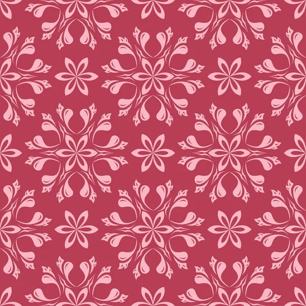 Kırmızı çiçek sorunsuz arka plan. Tekstil ve duvar kağıtları için dekoratif desen