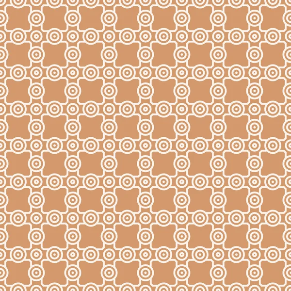 Geometrisches Braunes Und Weißes Abstraktes Nahtloses Muster Hintergrund Für Tapeten — Stockvektor