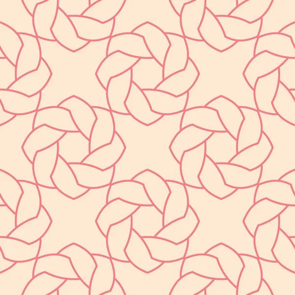 Kırmızı ve bej geometrik süsleme. Web, Tekstil ve duvar kağıtları için seamless modeli