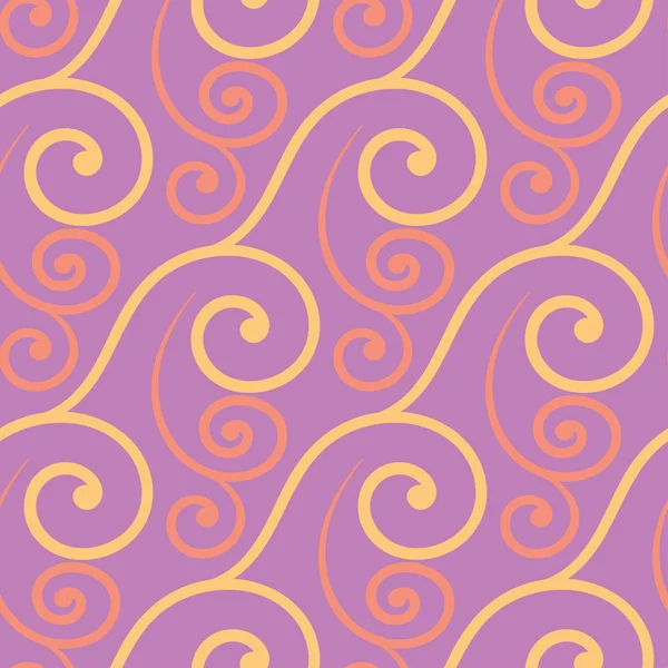 Geometrisches Violettes Nahtloses Muster Heller Hintergrund Mit Rosa Und Gelben — Stockvektor