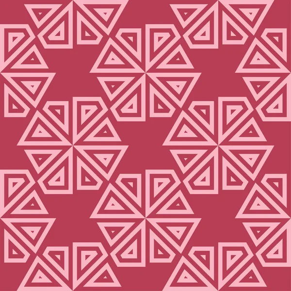 Kırmızı Soluk Pembe Geometrik Süsleme Web Tekstil Duvar Kağıtları Için — Stok Vektör