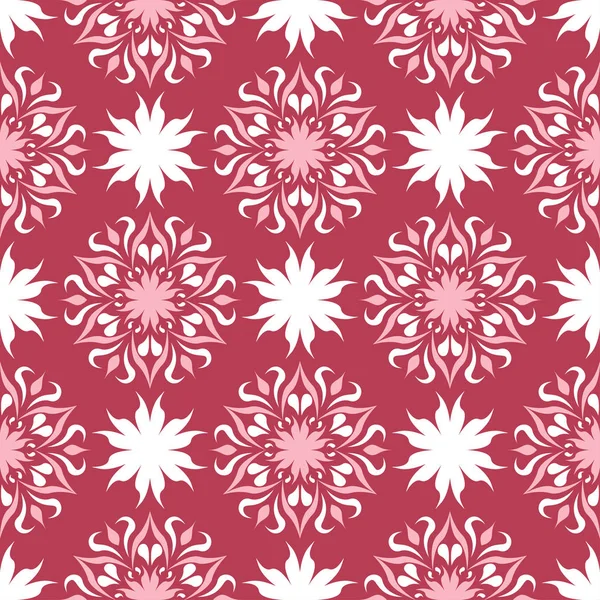 Çiçek kırmızı sorunsuz arka plan bej desenli. Arka plan duvar kağıtları, Tekstil ve kumaş için