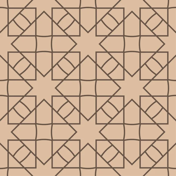 Kahverengi geometrik süsleme. Web, Tekstil ve duvar kağıtları için seamless modeli