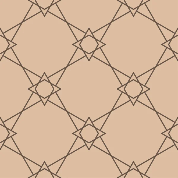 Geometrik süsleme. Bej ve kahverengi seamless modeli web, Tekstil ve duvar kağıtları için