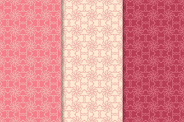 Kiraz kırmızı geometrik dikey Dikişsiz desen web, Tekstil ve duvar kağıtları için