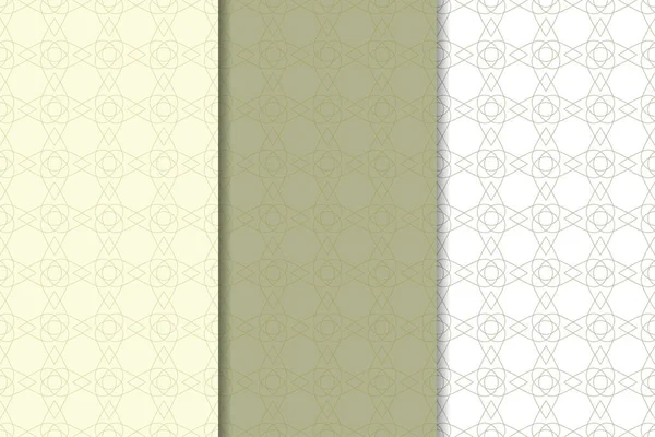 Zeytin yeşili ve beyaz geometrik dikey Dikişsiz desen web, Tekstil ve duvar kağıtları için