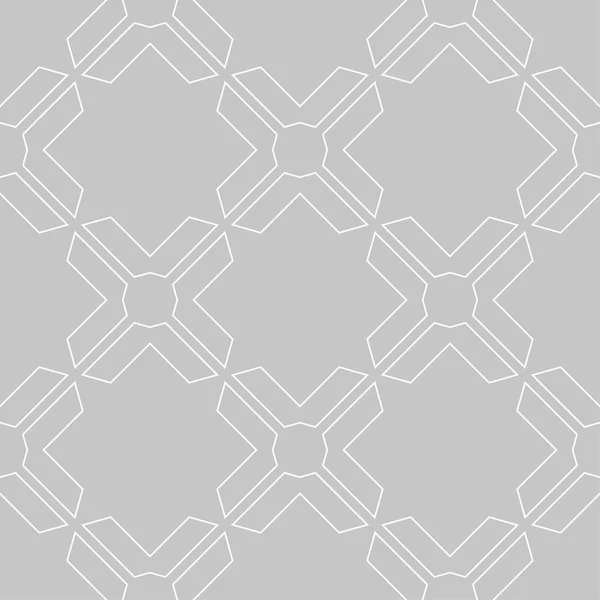 幾何学的な装飾 Web 織物壁紙にライトグレーのシームレス パターン — ストックベクタ