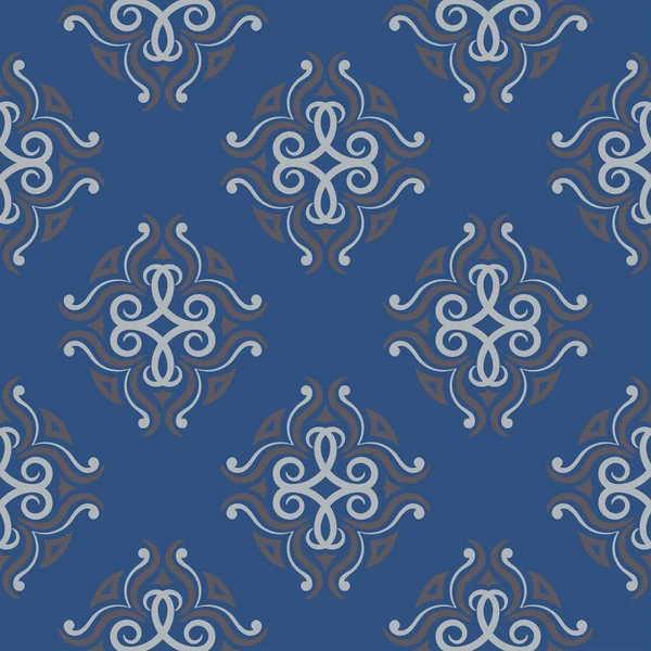 Sorunsuz çiçek desenli. Koyu mavi arka plan duvar kağıtları, Tekstil ve kumaş için çiçek tasarımları ile