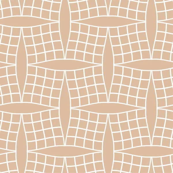Bej ve beyaz geometrik süsleme. Web, Tekstil ve duvar kağıtları için seamless modeli