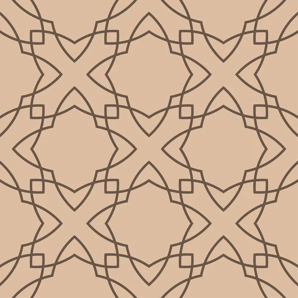 Bej ve kahverengi geometrik süsleme. Web, Tekstil ve duvar kağıtları için seamless modeli
