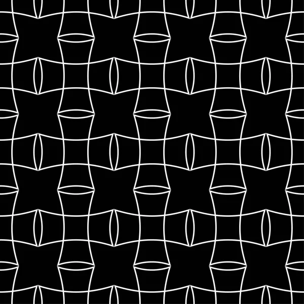 Siyah ve beyaz geometrik süsleme. Web, Tekstil ve duvar kağıtları için seamless modeli