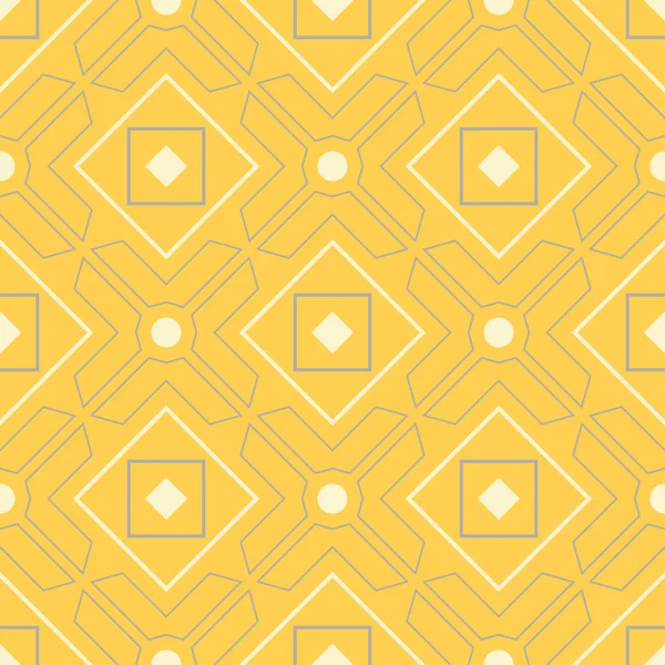 Sarı geometrik arka plan. Parlak Dikişsiz desen duvar kağıtları, Tekstil ve kumaş için