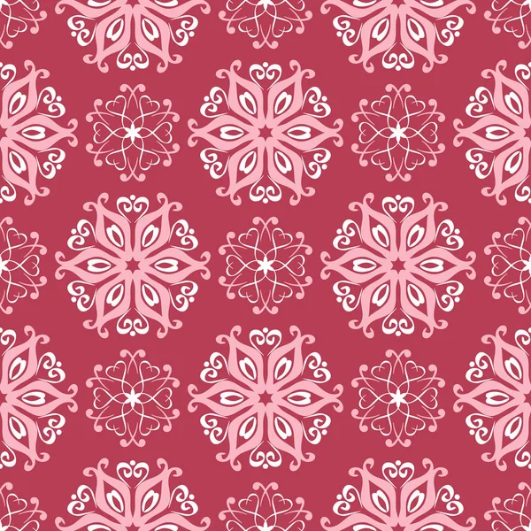 Kırmızı çiçek seamless modeli. Soluk kırmızı ve bej renkli arka plan duvar kağıtları, Tekstil ve kumaş için