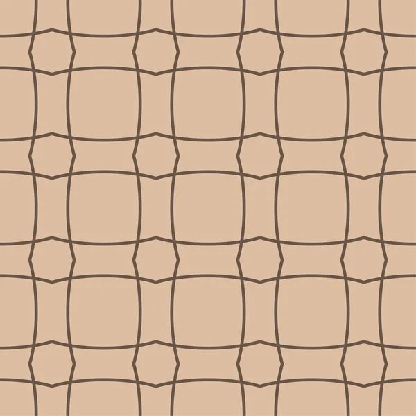 Ornement Géométrique Modèle Sans Couture Beige Marron Pour Toile Textile — Image vectorielle