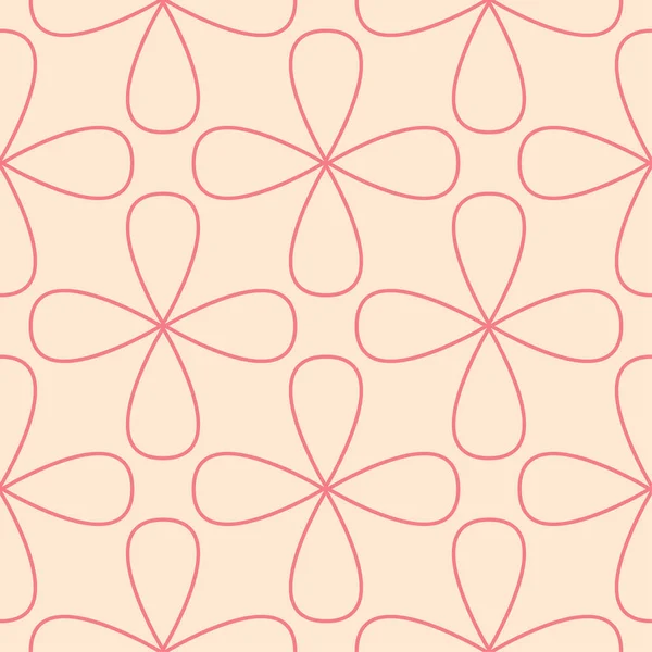 Kırmızı ve bej geometrik süsleme. Web, Tekstil ve duvar kağıtları için seamless modeli