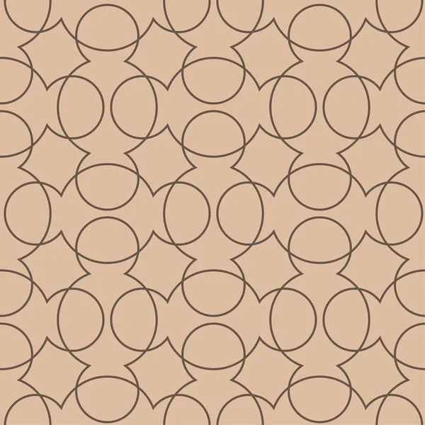 Bej ve kahverengi geometrik süsleme. Web, Tekstil ve duvar kağıtları için seamless modeli