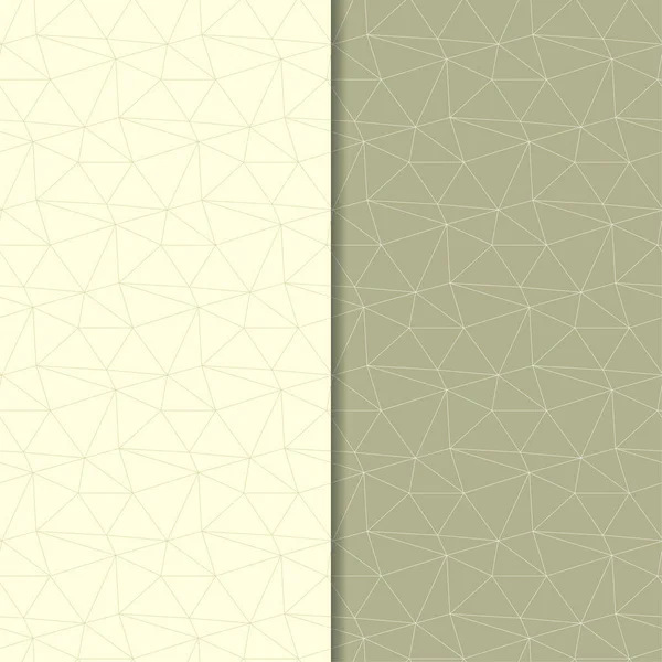 Zeytin yeşili geometrik süsler. Web, Tekstil ve duvar kağıtları için dikişsiz desen seti