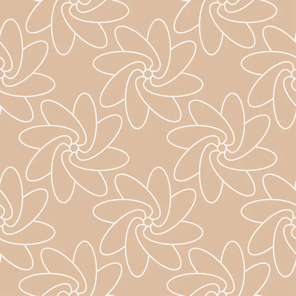 Bej renkli arka plan üzerinde beyaz çiçek süsleme. Tekstil ve duvar kağıtları için seamless modeli