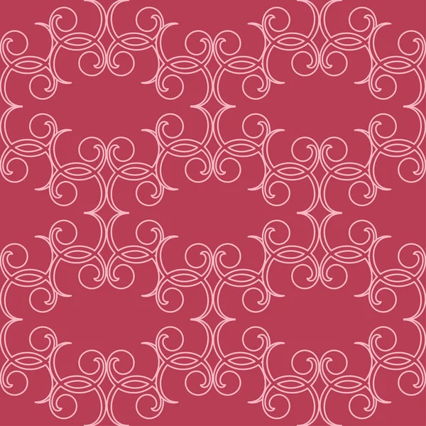 Kırmızı zemin üzerine çiçek süsleme. Tekstil ve duvar kağıtları için seamless modeli