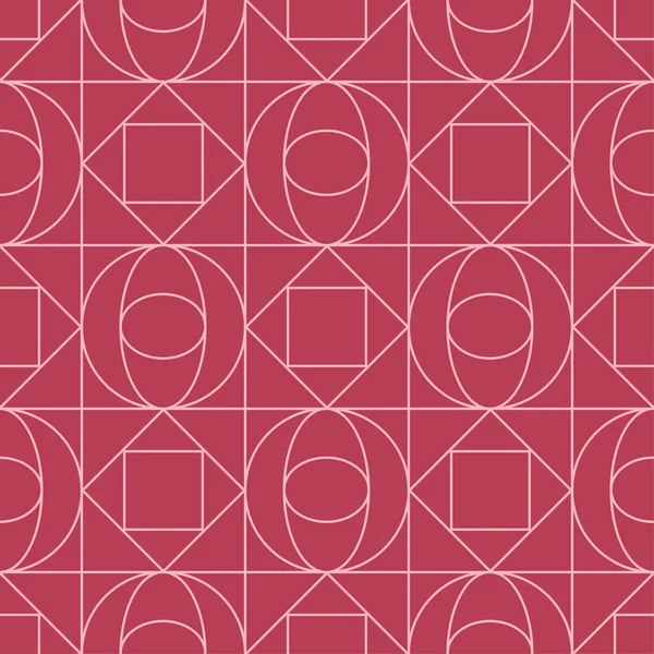 Kırmızı geometrik yazdır. Web, Tekstil ve duvar kağıtları için seamless modeli