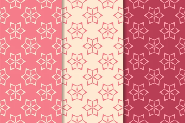 Çiçek süsler kümesi. Kiraz kırmızısı dikey Dikişsiz desen. Duvar kağıdı arka plan