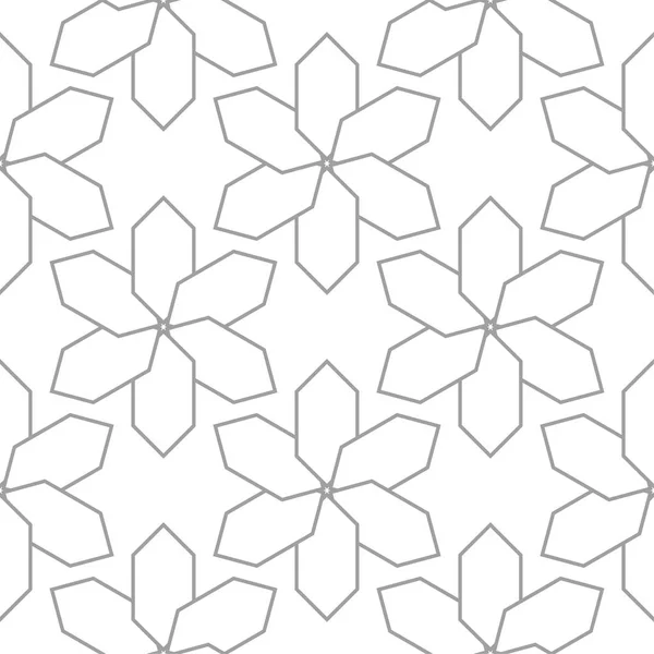 Ornement Géométrique Motif Sans Couture Gris Clair Pour Toile Textile — Image vectorielle