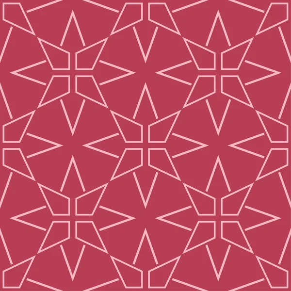 Kırmızı geometrik süsleme. Web, Tekstil ve duvar kağıtları için seamless modeli