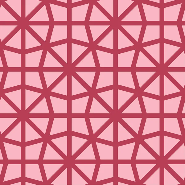 Rotes Geometrisches Ornament Nahtloses Muster Für Web Textilien Und Tapeten — Stockvektor