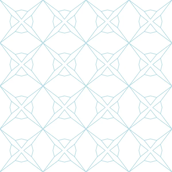 Beyaz ve mavi geometrik süsleme. Web, Tekstil ve duvar kağıtları için seamless modeli