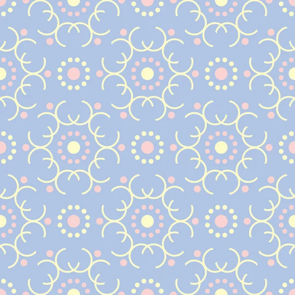 Mavi geometrik seamless modeli. Arka plan bej ve pembe öğeler duvar kağıtları, Tekstil ve kumaş için