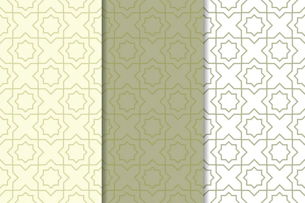 Zeytin yeşili ve beyaz geometrik dikey Dikişsiz desen web, Tekstil ve duvar kağıtları için